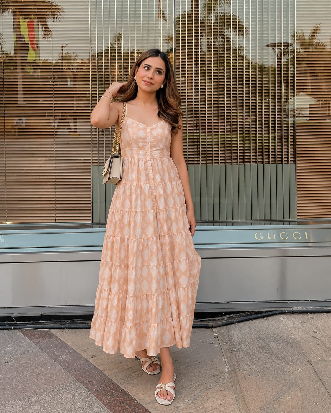 Resort Printed Summer Dress Silhouette